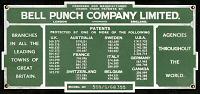 Bell Punch nameplate