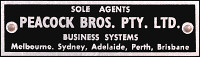 Peacock Bros label (8kb)