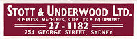 Stott & Underwood label (7kb)