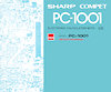 Sharp PC-1001 Manual Cover