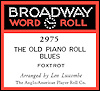 Broadway pianola roll label