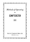 Comptometer Instructions 1928