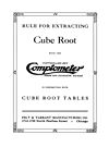 Comptometer - Cube Root