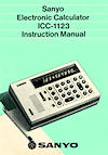 Sanyo ICC-1123 Manual Cover